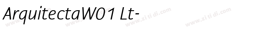 ArquitectaW01 Lt字体转换